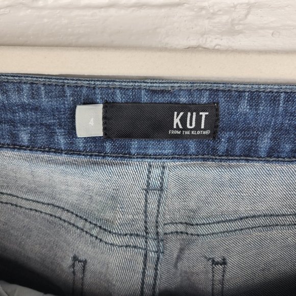 Kut From The Kloth Women's Size 4 Jeans Catherine Boyfriend Cuffed - Picture 7 of 9